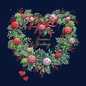 Festive Heart Wreath